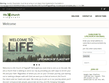 Tablet Screenshot of lifechurchflagstaff.com